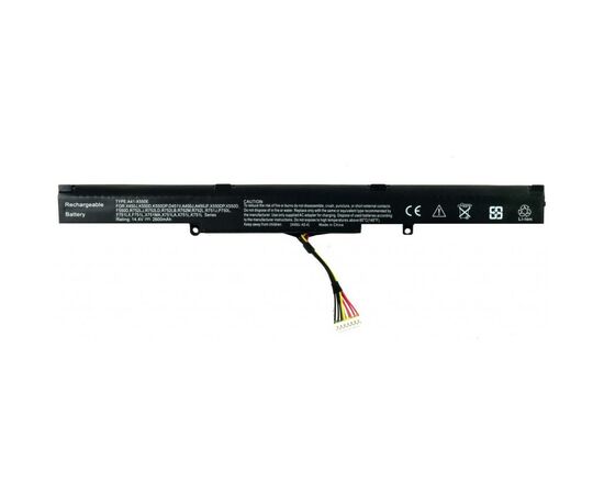 Аккумулятор для ноутбука Asus X450J A41-X550E, 2600mAh, 4cell, 14.4V, Li-ion, черная AlSoft (A47149)