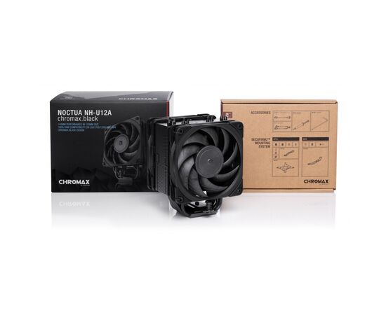 Кулер для процессора Noctua NH-U12A CHROMAX BLACK, изображение 4 Кулер для процессора Noctua NH-U12A CHROMAX BLACK, изображение 4