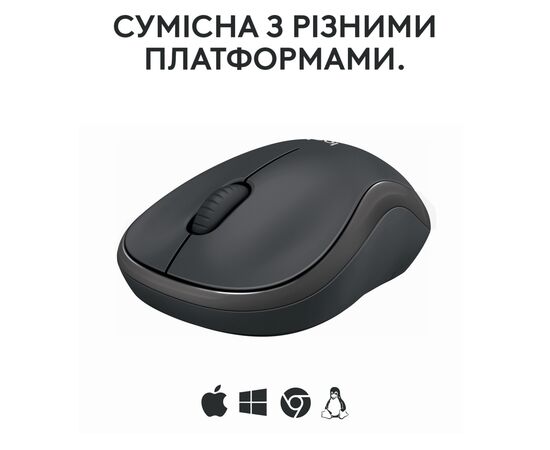 Мышка Logitech M240 Silent Wireless Graphite (910-007119), изображение 7 Мышка Logitech M240 Silent Wireless Graphite (910-007119), изображение 7