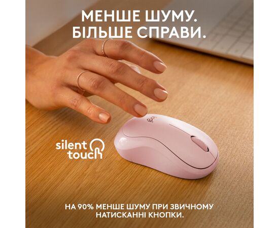 Мишка Logitech M240 Silent Wireless Rose (910-007121), зображення 4 Мишка Logitech M240 Silent Wireless Rose (910-007121), зображення 4