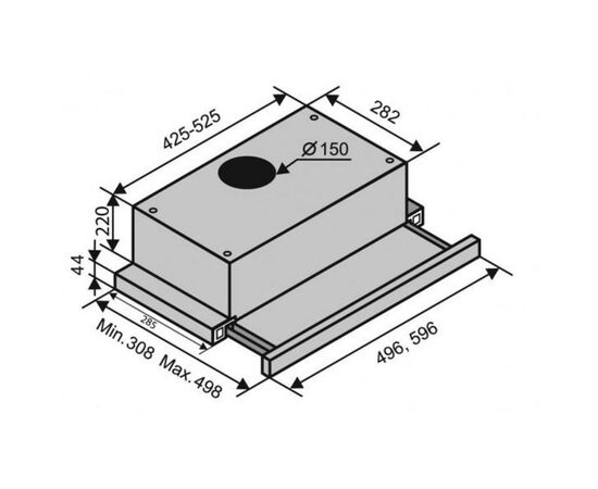 Вытяжка кухонная Ventolux GARDA 60 WH (1000), изображение 2 Вытяжка кухонная Ventolux GARDA 60 WH (1000), изображение 2