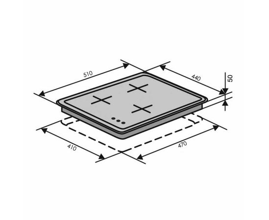 Варочная поверхность Ventolux HG430-G3G CS (BK), изображение 7 Варочная поверхность Ventolux HG430-G3G CS (BK), изображение 7