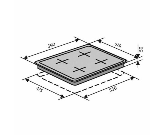 Варочная поверхность Ventolux HG640 B2 S (BK), изображение 8 Варочная поверхность Ventolux HG640 B2 S (BK), изображение 8