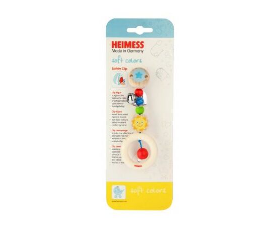 Клипса для пустышек Heimess Солнышко (736350), изображение 6 Клипса для пустышек Heimess Солнышко (736350), изображение 6