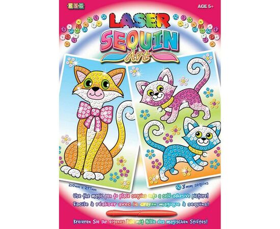 Набор для творчества Sequin Art LASER Cats (SA1317)