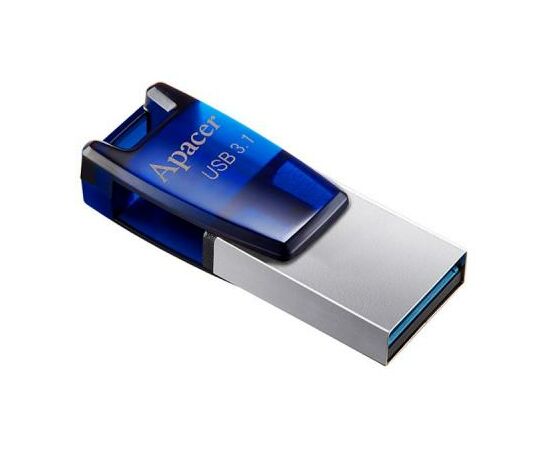 USB флеш накопитель Apacer 16GB AH179 Blue USB 3.1 OTG (AP16GAH179U-1), изображение 2 USB флеш накопитель Apacer 16GB AH179 Blue USB 3.1 OTG (AP16GAH179U-1), изображение 2