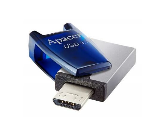 USB флеш накопитель Apacer 16GB AH179 Blue USB 3.1 OTG (AP16GAH179U-1), изображение 6 USB флеш накопитель Apacer 16GB AH179 Blue USB 3.1 OTG (AP16GAH179U-1), изображение 6
