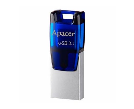 USB флеш накопичувач Apacer 16GB AH179 Blue USB 3.1 OTG (AP16GAH179U-1)