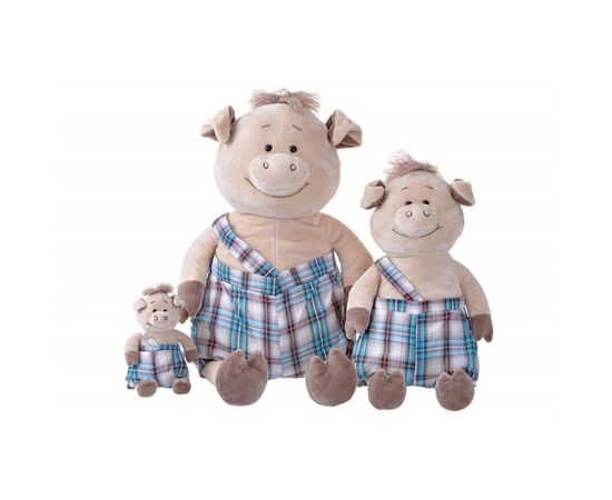 М'яка іграшка Same Toy Свинка в комбінезоні 45 см (THT706), зображення 4