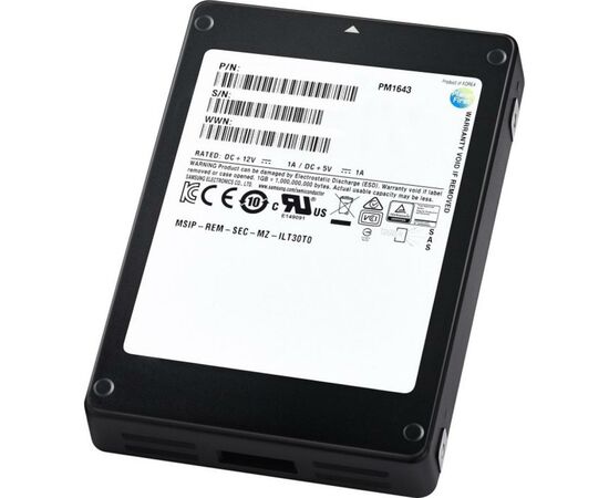 Накопитель SSD SAS 2.5" 960GB PM1643 Samsung (MZILT960HAHQ-00007), изображение 3 Накопитель SSD SAS 2.5" 960GB PM1643 Samsung (MZILT960HAHQ-00007), изображение 3