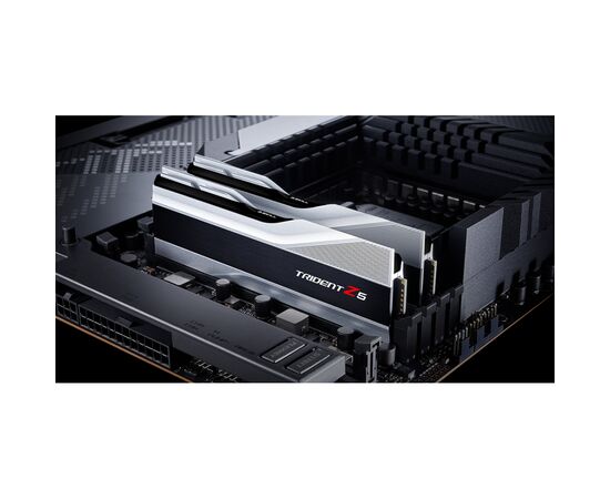 Модуль памяти для компьютера DDR5 32GB (2x16GB) 6000 MHz Trident Z5 Silver G.Skill (F5-6000J4040F16GX2-TZ5S), изображение 5 Модуль памяти для компьютера DDR5 32GB (2x16GB) 6000 MHz Trident Z5 Silver G.Skill (F5-6000J4040F16GX2-TZ5S), изображение 5