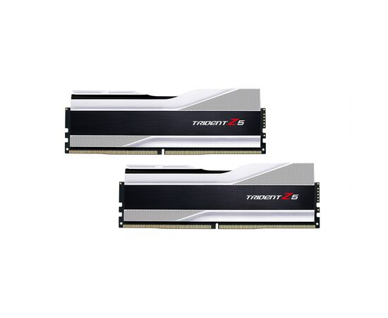 Модуль пам'яті для комп'ютера DDR5 32GB (2x16GB) 6000 MHz Trident Z5 Silver G.Skill (F5-6000J4040F16GX2-TZ5S)