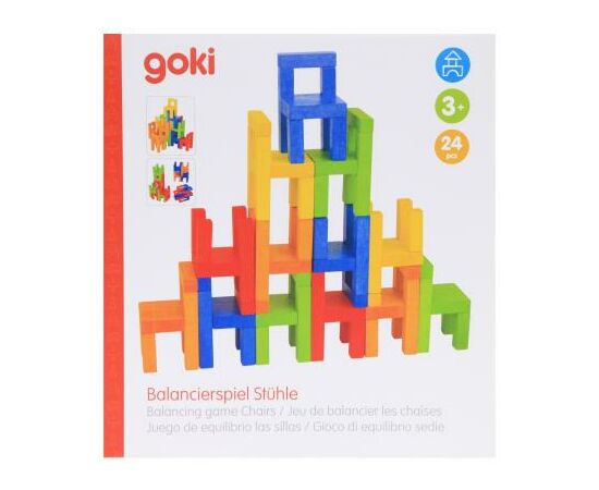 Развивающая игрушка Goki Балансирующие стулья (56929), изображение 5 Развивающая игрушка Goki Балансирующие стулья (56929), изображение 5