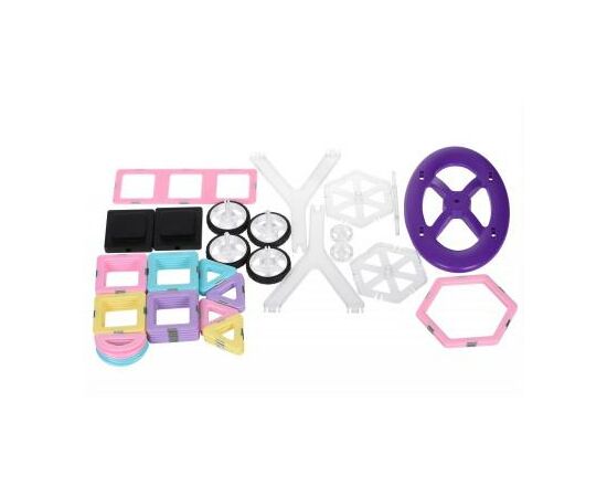 Конструктор Magplayer магнитный набор бокс 55 эл. (MPT2-55), изображение 3 Конструктор Magplayer магнитный набор бокс 55 эл. (MPT2-55), изображение 3