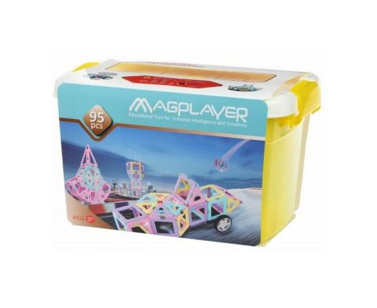 Конструктор Magplayer магнитный набор бокс 95 эл. (MPT2-95)