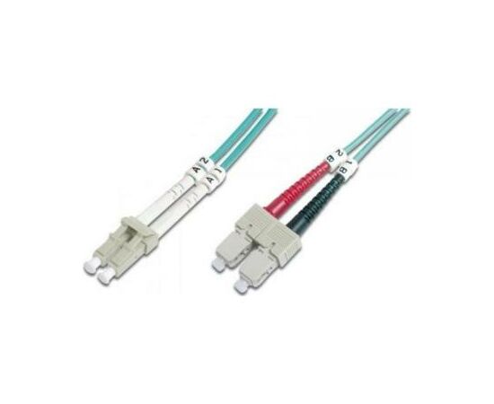 Оптический патчкорд Digitus LC/UPC-SC/UPC,50/125,OM3,duplex,10m (DK-2532-10/3)