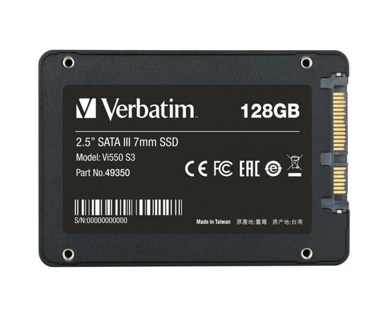 Накопитель SSD 2.5" 128GB Verbatim (49350), изображение 2 Накопитель SSD 2.5" 128GB Verbatim (49350), изображение 2