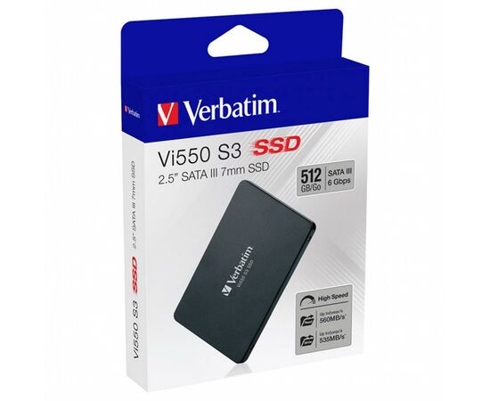Накопитель SSD 2.5" 512GB Verbatim (49352), изображение 6 Накопитель SSD 2.5" 512GB Verbatim (49352), изображение 6