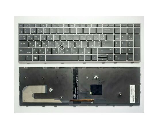 Клавіатура ноутбука HP EliteBook 850/755/ZBook15u G5 черн/серая/подсв (A46135)