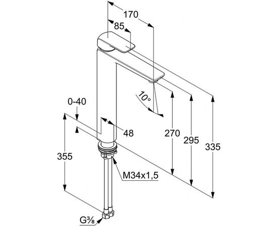 Смеситель KLUDI AMEO (412980575), изображение 2 Смеситель KLUDI AMEO (412980575), изображение 2