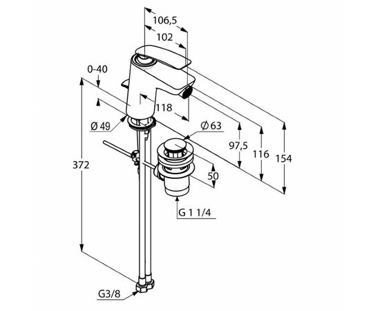 Смеситель KLUDI BALANCE (522160575), изображение 2 Смеситель KLUDI BALANCE (522160575), изображение 2