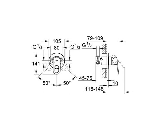 Смеситель Grohe BauLoop (29042000), изображение 2 Смеситель Grohe BauLoop (29042000), изображение 2
