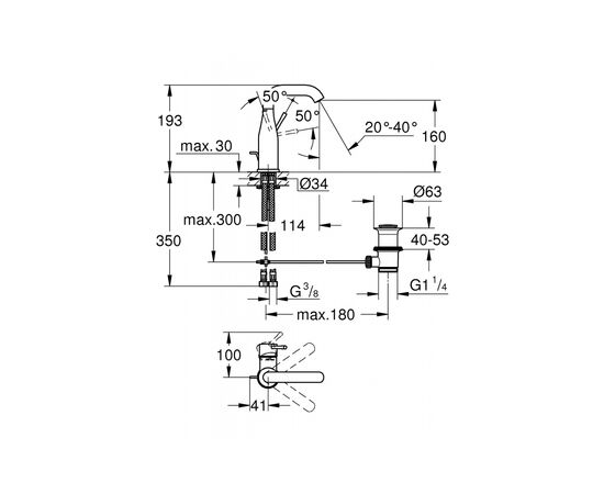 Смеситель Grohe Essence (23462001), изображение 6 Смеситель Grohe Essence (23462001), изображение 6