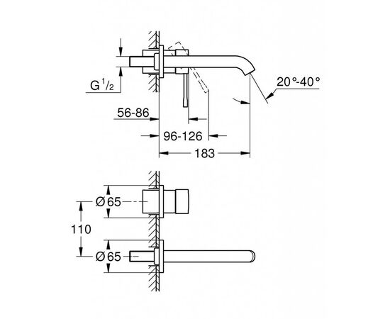 Смеситель Grohe Essence (19408001), изображение 2 Смеситель Grohe Essence (19408001), изображение 2