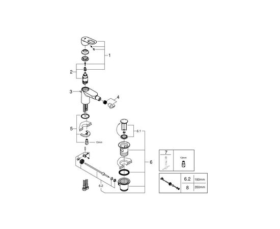 Смеситель Grohe BauLoop bidet (23338000), изображение 5 Смеситель Grohe BauLoop bidet (23338000), изображение 5