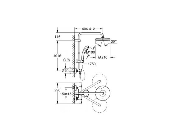 Смеситель Grohe Tempesta Cosmopolitan (27922001), изображение 7 Смеситель Grohe Tempesta Cosmopolitan (27922001), изображение 7