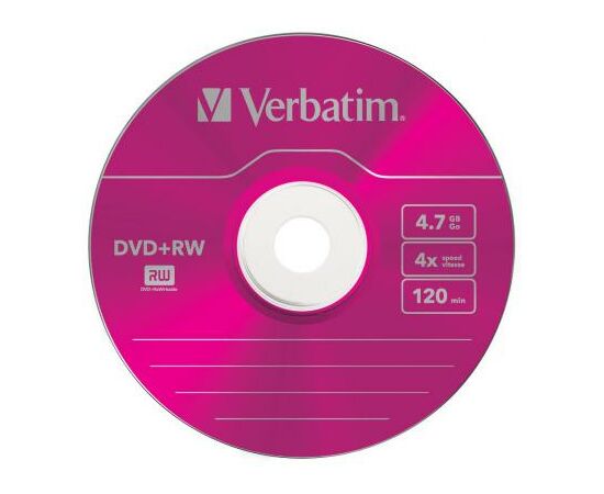 Диск DVD Verbatim 4.7Gb 4x SlimCase 5шт Color (43297), изображение 5 Диск DVD Verbatim 4.7Gb 4x SlimCase 5шт Color (43297), изображение 5