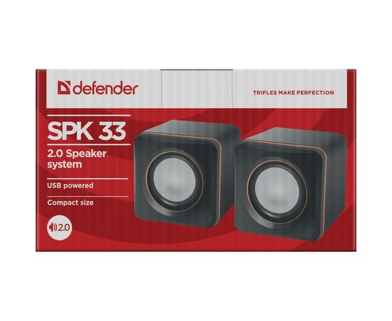 Акустическая система Defender SPK 33 Black (65633), изображение 2 Акустическая система Defender SPK 33 Black (65633), изображение 2