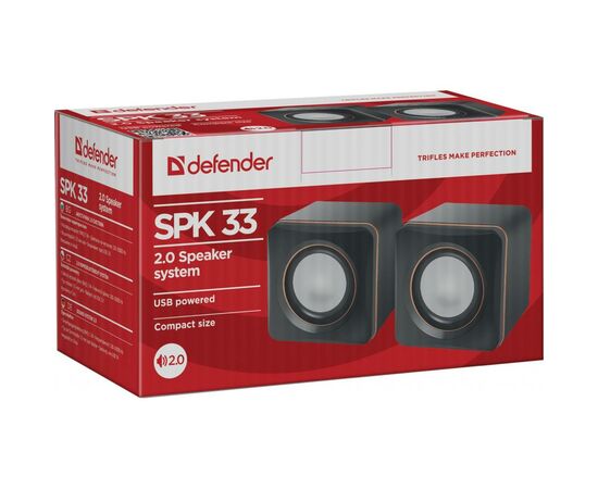 Акустическая система Defender SPK 33 Black (65633), изображение 3 Акустическая система Defender SPK 33 Black (65633), изображение 3