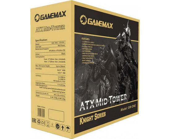 Корпус Gamemax GM-ONE FRGB, изображение 9 Корпус Gamemax GM-ONE FRGB, изображение 9