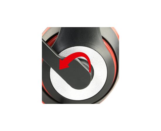 Наушники Gembird MHS-03-BKRD Black/Red (MHS-03-BKRD), изображение 3 Наушники Gembird MHS-03-BKRD Black/Red (MHS-03-BKRD), изображение 3