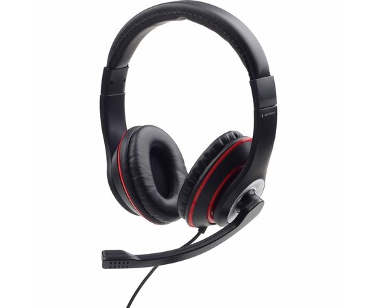Навушники Gembird MHS-03-BKRD Black/Red (MHS-03-BKRD)