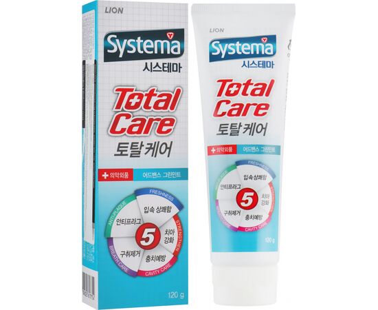 Зубная паста Lion Systema Total Комплексный уход с мятой 120 г (8806325617754)