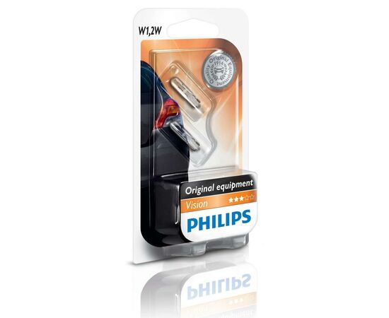 Автолампа Philips W1,W2, Vision 2шт/бл. (12516B2), изображение 2 Автолампа Philips W1,W2, Vision 2шт/бл. (12516B2), изображение 2