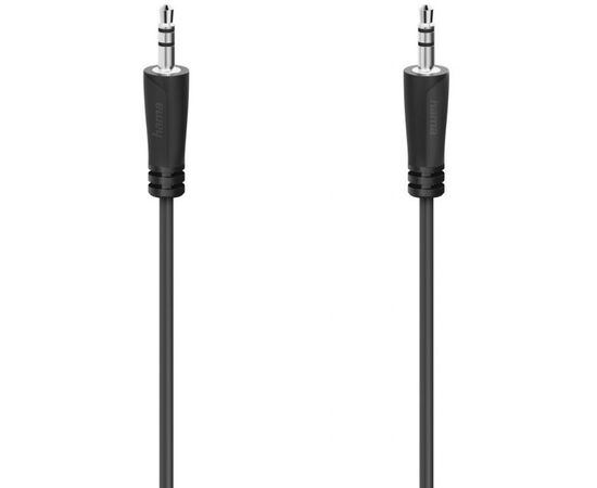 Кабель мультимедійний 3.5 mm Jack - 3.5 mm Jack Stereo 3 m Black Hama (00205115)