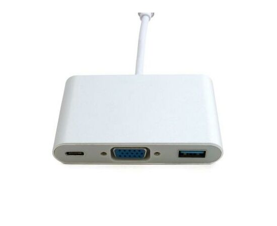 Порт-реплікатор Extradigital USB Type-C to VGA/USB 3.0/Type-C (0.15m) (KBV1690), зображення 2 Порт-реплікатор Extradigital USB Type-C to VGA/USB 3.0/Type-C (0.15m) (KBV1690), зображення 2