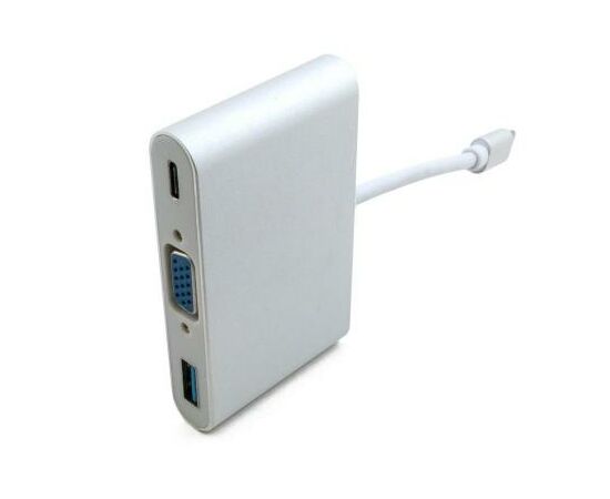 Порт-реплікатор Extradigital USB Type-C to VGA/USB 3.0/Type-C (0.15m) (KBV1690), зображення 4 Порт-реплікатор Extradigital USB Type-C to VGA/USB 3.0/Type-C (0.15m) (KBV1690), зображення 4