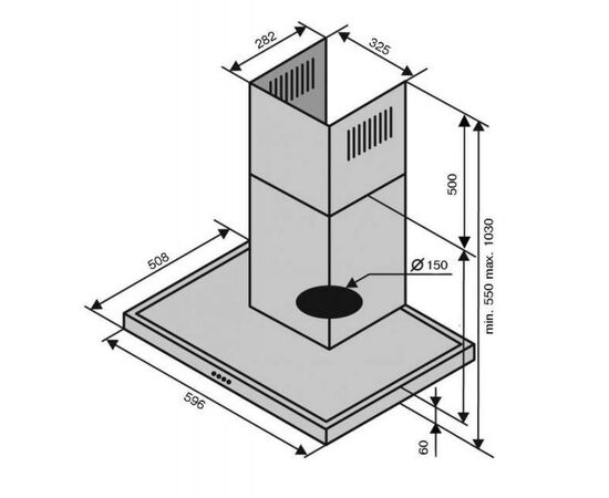 Витяжка кухонна Ventolux ITALIA 60 BG (1200) TRC, зображення 6 Витяжка кухонна Ventolux ITALIA 60 BG (1200) TRC, зображення 6