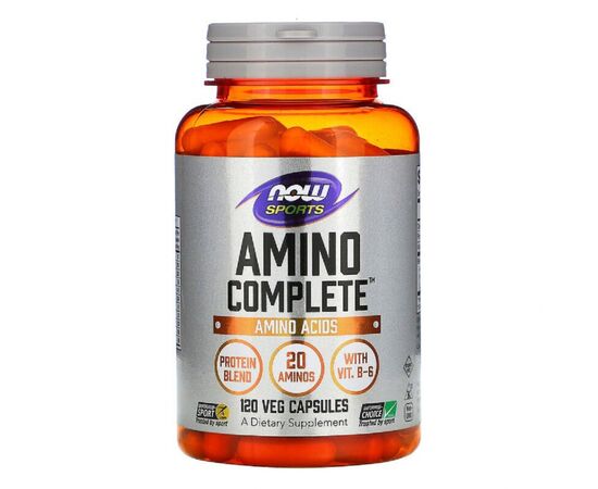 Аминокислота Now Foods Комплекс Аминокислот, Sports, Amino Complete, 120 вегетариа (NOW-00011)