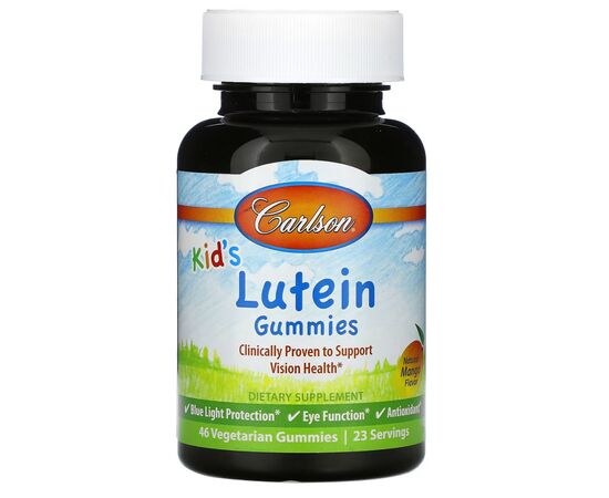 Антиоксидант Carlson Лютеин Детский, вкус манго, Kid's Lutein Gummies, 46 вегета (CAR-49630)