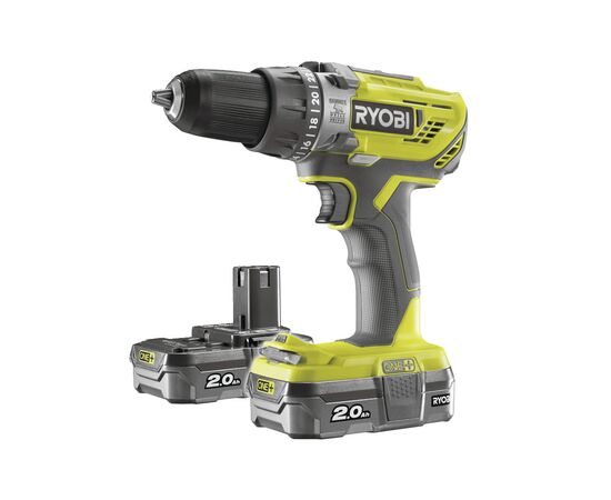 Шуруповерт Ryobi ONE+ R18PD3-220S 2х2.0 Ah,сумка (5133003342)