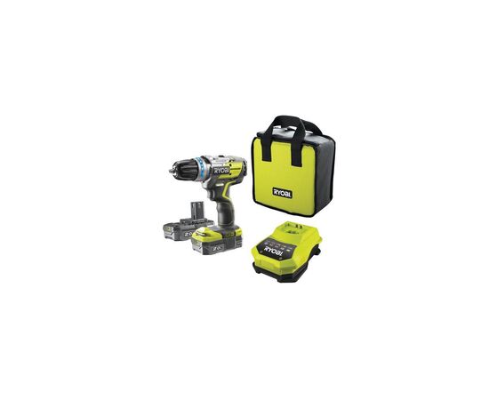 Шуруповерт Ryobi ONE+ R18PDBL-220S, 18В, 2х2.0 Аh, сумка (5133003436), изображение 7 Шуруповерт Ryobi ONE+ R18PDBL-220S, 18В, 2х2.0 Аh, сумка (5133003436), изображение 7