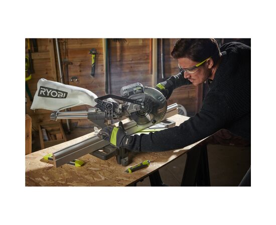 Торцовочная пила Ryobi ONE+ RMS18190-0 (без АКБ и ЗУ) (5133005502), изображение 3 Торцовочная пила Ryobi ONE+ RMS18190-0 (без АКБ и ЗУ) (5133005502), изображение 3