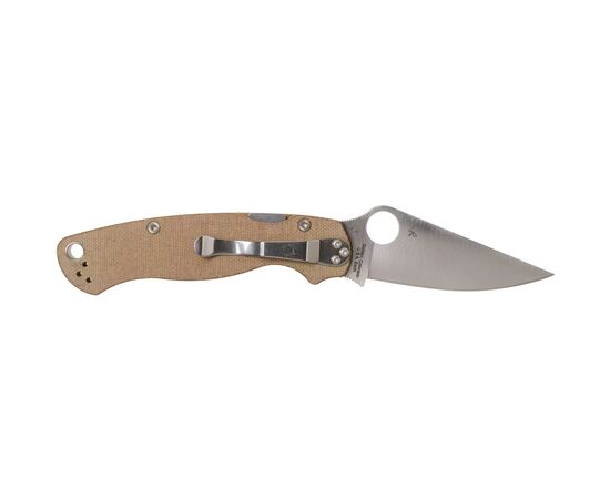 Ніж Spyderco Para Military 2 Brown Micarta CPM Cru-Wear (C81MPCW2), зображення 2 Ніж Spyderco Para Military 2 Brown Micarta CPM Cru-Wear (C81MPCW2), зображення 2