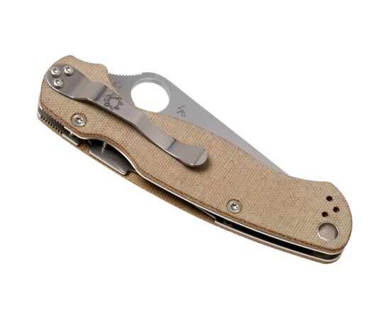 Ніж Spyderco Para Military 2 Brown Micarta CPM Cru-Wear (C81MPCW2), зображення 7 Ніж Spyderco Para Military 2 Brown Micarta CPM Cru-Wear (C81MPCW2), зображення 7