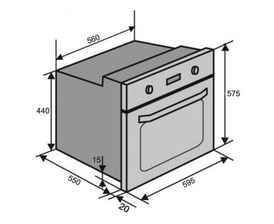 Духовой шкаф Ventolux CHESTER 6 TC (BK), изображение 7 Духовой шкаф Ventolux CHESTER 6 TC (BK), изображение 7